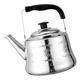 Whistling Kettle 304 Stainless Steel Whistling Kettle Stovetop Tea Kettle Boiler for Gas Stove and Induction Cooker Tea Pot for Brewing Stainless Steel Kettle (Color : A, Size : 4L)