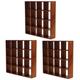 Vaguelly 3pcs Miniature Display Cabinet Mini Toys for Furniture Decorate The House Lovely Mini Cabinet Adorable Miniature Toy Mini House Supply Wooden Doll House Child