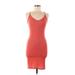 BCBGMAXAZRIA Casual Dress - Bodycon: Orange Dresses - Women's Size Medium