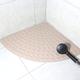 Corner Shower Mat,Sector Rubber Bath Mat,Suction Mat,Shower Mats For Inside Shower,Shower Mats For Inside Shower,Triangular,Non Slip,Fan-shaped,For Home,Hotel