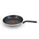 Tefal C70106 Duetto Induction Frying Pan 28 cm Stainless Steel with Non-Stick Coating Suitable for Induction Cookers Riveted Ergonomic Stainless Steel Handle