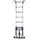 Extendable Aluminum Telescopic Ladder/Telescopic Extendable Ladder Telescopic Aluminium Extension Ladder With Hook, Folding Multi-Purpose Extendable Diy Portable Straight Ladder For Home (5.9M)