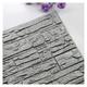 DIY 3D Wall Panels Self Adhesive 6Pcs DIY Self Adhesive 3D Wall Stickers Bedroom Waterproof Foam Brick Room Wallpaper Home Decor Living Wall Decor For Kids Home Decoration (Color : Silver, Size : 60