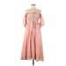 R. Vivimos Casual Dress: Pink Dresses - Women's Size Medium