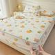 Non-Iron Double Bedding Fitted Sheet,Children'S Room Animal Print Latex Fitted Sheets, Kids Room Comfortable And Cool Solid Color Mattress Topper,orange,180 * 200cm (1pcs)