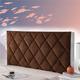 Padded Headboard Cover Super King Headboard Covers for Double Bed Bed Headboard Covers Queen Single King Dustproof Protector Stretch for Bedroom Decor,brown-180cm