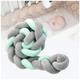 Wizvox Braided Bed Bumper for Anti-collision Head Toddler Bed Bumper for Room Decor,D-200CM