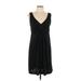 Old Navy Casual Dress - High/Low: Black Solid Dresses - Women's Size Large