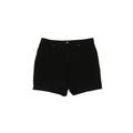 Gloria Vanderbilt Denim Shorts: Black Solid Bottoms - Women's Size 14