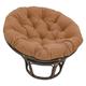 ROUYA Circular Papasan Cushion, Swing Hanging Basket Cushion, Waterproof Hanging Chair Cushion, Hammock Cushion, Garden Sofa (Color : Coffee, Size : 100x100cm)
