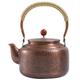 Copper Tea Kettle 1.4L Hammered Texture Copper Kettle Vintage Kungfu Tea Pot with Handle Chinese Stovepot Safe Teapot Tea Gifts, Copper Tea Kettle for Stove Top