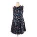 Thakoon Collective Casual Dress - DropWaist: Blue Graphic Dresses - Women's Size 14