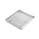 Baking Sheet with Rack Cookie Sheet Baking Plates Tray with Cooling Rack Heavy Duty Easy Clean Stainless Steel Material Stainless Steel Baking Tray for Toaster Oven