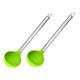 TOPBATHY 8 Pcs Silicone Spoon Non-Stick Soup Spoons Laddel Japanese Tableware Cooking Spoon Big Soup Spoon Silicone Soup Rice Spoons Soup Scoop Household Stainless Steel Kitchen Supplies