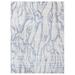 Blue/White 120 x 96 x 0.25 in Area Rug - Bokara Rug Co, Inc. Abstract Hand Loomed Wool/Viscose Area Rug in Viscose/Wool | Wayfair HDJTRK371BLWH80A0