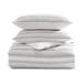 Tommy Bahama Home Tommy Bahama Island Micro Waffle Stripe Ivory Duvet Cover Set Cotton | Queen Duvet Cover + 2 Standard Shams | Wayfair