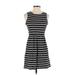 Madewell Casual Dress - DropWaist: Black Stripes Dresses - Women's Size X-Small