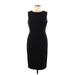 Kasper Casual Dress - Sheath: Black Solid Dresses - Women's Size 8