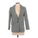 Sandro Blazer Jacket: Silver Checkered/Gingham Jackets & Outerwear - Women's Size 34