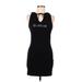 Bebe Casual Dress - Mini: Black Dresses - Women's Size Medium