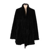 Kenneth Cole New York Faux Fur Jacket: Black Jackets & Outerwear - Women's Size Large