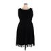 Calvin Klein Casual Dress - A-Line: Black Dresses - Women's Size 18