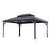 Arlmont & Co. Mrakovic Aluminum Patio Gazebo Aluminum/Hardtop/Metal in Brown/Gray | 12 ft W x 10 ft D | Wayfair C3AAEFC83D36455A9508964B99F65B24