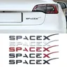 ABS Space X posteriore Boot Trunk Emblem Badge Car Sticker decalcomanie per Tesla SpaceX Model 3 X S