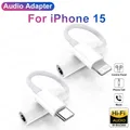 Adattatore audio connettore USB tipo C per Apple iPhone 15 Pro Max 13 12 11 XS X 14 Pro Lightning a jack da 3,5 mm per cuffie cavo Aux