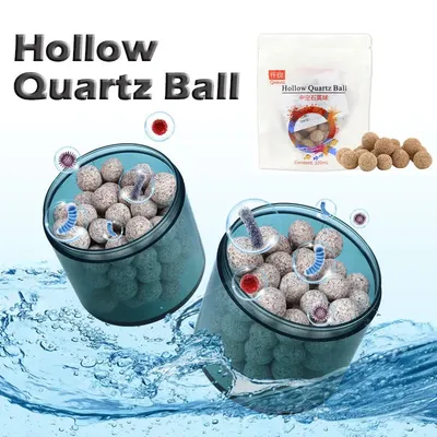 3 stücke Aquarium hohl Quarz Kugel frei Atem würfel Bio Keramik Ring biochemische Schwamm Filter Image