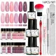 5g Tauch nagel pulver Set Nude Nail Glitter Tauch system Kit für Maniküre Nail Art Dekorationen