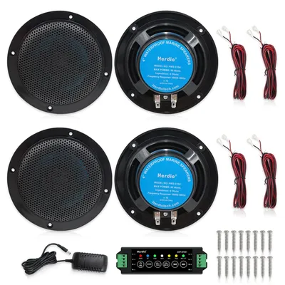 Herdio 4'' 320 W Decken-Bluetooth-Lautsprecher, 2-Wege-Decklautsprecher für Unterputzmontage, für Image