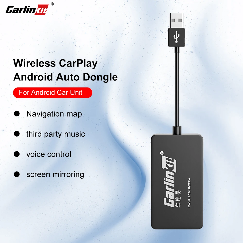 Carlinkit Wireless Carplay Android Auto Wireless Dongle für Android Auto Navigation Player Spiegel Bildschirm Spotify Waze USB Adapter Image
