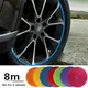 26FT Universal Fahrzeug Auto Rad Hub Rim Trim Schutz Schutz Gummi Streifen Schwarz