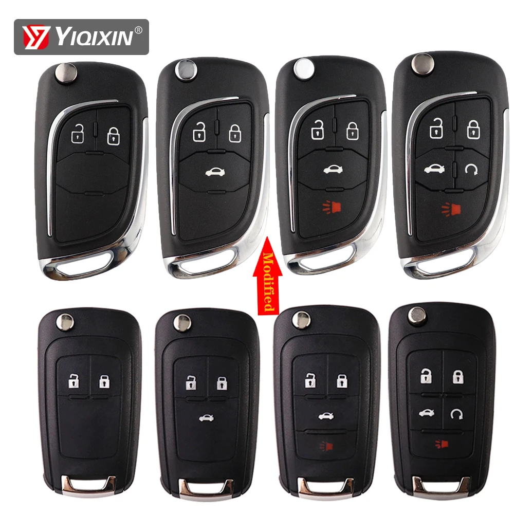 Yiqixin 2/3/4/5 Knopf modifizierte Remote-Autos chl üssel schale für Chevrolet Lova Aveo Cruze Buick Opel Vauxhall Insignia Astra Fob Fall Image