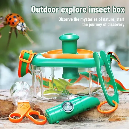 Kinder Abenteuer Spielzeug Kit Bug Catcher Outdoor Natur Erkundung Spielzeug Fernglas Libelle