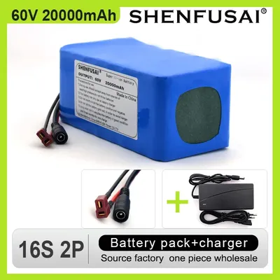 Batterie de vélo électrique 138 60V 16S2P 20Ah 18650 V 67 2 mAh 40A execute W 20000 W