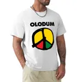 T-shirt manches courtes homme blanc Olodum Michael Jackson PEACE and LOVE mignon médicaments