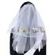 Voile de mariée pour enterrement de vie de jeune fille voile de mariée pour mariage voile de