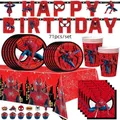 Fournitures de décoration sur le thème de Spider Man pour enfants tasse de poulet assiette