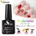 Feuilles de transfert vernis à ongles Gel de couleur métal vernis à ongles UV LED Gel laque