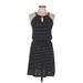 En Focus Studio Cocktail Dress: Black Polka Dots Dresses - Women's Size 6
