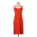 J.Crew Casual Dress - Slip dress: Orange Solid Dresses - Women's Size Small