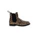 Dr. Martens Ankle Boots: Brown Animal Print Shoes - Women's Size 10