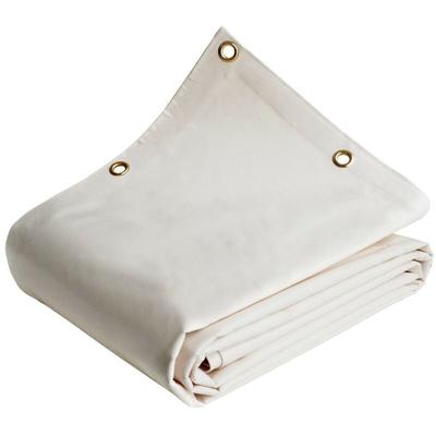 Schutzplane 3,5x3,5 m Cremeweiss - 8 Jahre Garantie TECPLAST - LP640MU - Wasserdichte PVC-Plane Image