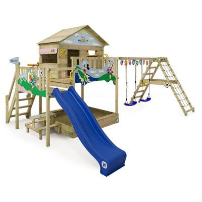 Wickey - Spielturm Klettergerüst Disney Quest mit Schaukel & Rutsche, Stelzenhaus mit Sandkasten, Image