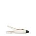 Sleek Bow Slingback Flat Shoes