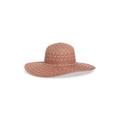 Patterned Straw Floppy Hat