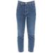 High-Waisted Straight Cropped Jeans