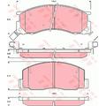 Trw Bremsbelagsatz, Scheibenbremse [Hersteller-Nr. GDB3086] für Toyota